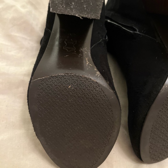 Tory Burch Fulton black suede ankle boots booties size 8 - Picture 8 of 13